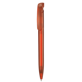 Kugelschreiber CLEAR FROZEN–kirsch-rot TR/FR bedrucken, Art.-Nr. 12000_3634