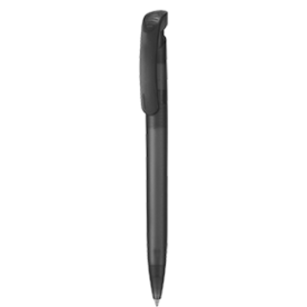 Kugelschreiber CLEAR FROZEN–topas-grau TR/FR bedrucken, Art.-Nr. 12000_4408