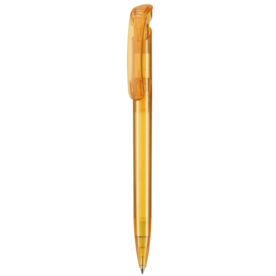 Kugelschreiber CLEAR TRANSPARENT–mango-gelb TR/FR bedrucken, Art.-Nr. 12020_3505