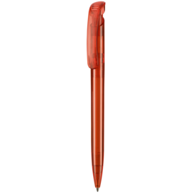 Kugelschreiber CLEAR TRANSPARENT–feuer-rot TR/FR bedrucken, Art.-Nr. 12020_3609