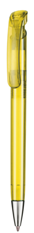 Kugelschreiber BONITA TRANSPARENT–ananas-gelb TR/FR bedrucken, Art.-Nr. 12250_3210