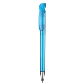 Kugelschreiber BONITA TRANSPARENT–caribic-blau TR/FR bedrucken, Art.-Nr. 12250_4110