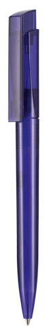 Kugelschreiber FRESH TRANSPARENT–ozean-blau TR/FR bedrucken, Art.-Nr. 15800_4333
