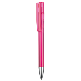 Kugelschreiber STRATOS TRANSPARENT–magenta-pink TR/FR bedrucken, Art.-Nr. 17900_3806