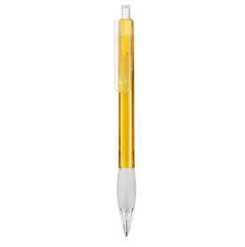 Kugelschreiber DIVA TRANSPARENT–mango-gelb TR/FR bedrucken, Art.-Nr. 18198_3505