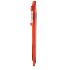 Kugelschreiber STRONG TRANSPARENT–feuer-rot TR/FR bedrucken, Art.-Nr. 18200_3609