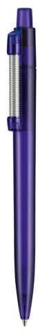 Kugelschreiber STRONG TRANSPARENT–ozean-blau TR/FR bedrucken, Art.-Nr. 18200_4333