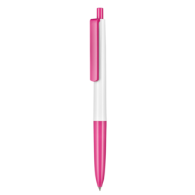 Kugelschreiber NEW BASIC–weiss/fuchsia-pink bedrucken, Art.-Nr. 19300_0101_0800