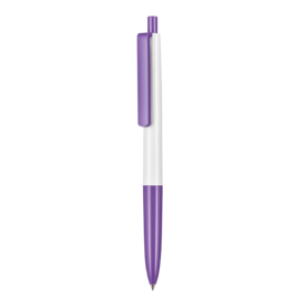 Kugelschreiber NEW BASIC–weiss/violett bedrucken, Art.-Nr. 19300_0101_0903