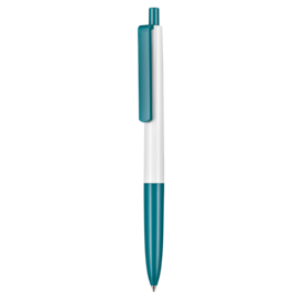 Kugelschreiber NEW BASIC–weiss/petrol-türkis bedrucken, Art.-Nr. 19300_0101_1101
