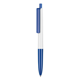 Kugelschreiber NEW BASIC–weiss/azur-blau bedrucken, Art.-Nr. 19300_0101_1300