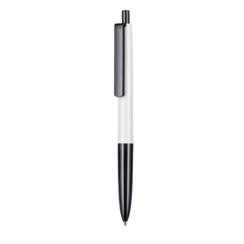 Kugelschreiber NEW BASIC–weiss/schwarz bedrucken, Art.-Nr. 19300_0101_1500