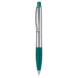 Kugelschreiber CLUB SILVER–smaragd-grün TR/FR bedrucken, Art.-Nr. 28800_4044