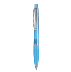 Kugelschreiber CLUB TRANSPARENT SI–caribic-blau TR/FR bedrucken, Art.-Nr. 38800_4110 Kugelschreiber CLUB TRANSPARENT SI–caribic-blau TR/FR bedrucken, Art.-Nr. 38800_4110