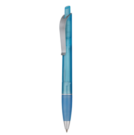 Kugelschreiber BOND FROZEN–caribic-blau TR/FR bedrucken, Art.-Nr. 38900_4110 Kugelschreiber BOND FROZEN–caribic-blau TR/FR bedrucken, Art.-Nr. 38900_4110