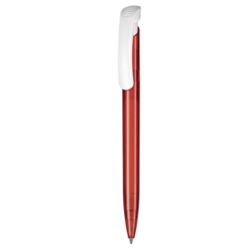 Kugelschreiber CLEAR TRANSPARENT S–kirsch-rot TR/FR bedrucken, Art.-Nr. 42025_3634 Kugelschreiber CLEAR TRANSPARENT S–kirsch-rot TR/FR bedrucken, Art.-Nr. 42025_3634