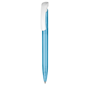 Kugelschreiber CLEAR TRANSPARENT S–caribic-blau TR/FR bedrucken, Art.-Nr. 42025_4110 Kugelschreiber CLEAR TRANSPARENT S–caribic-blau TR/FR bedrucken, Art.-Nr. 42025_4110