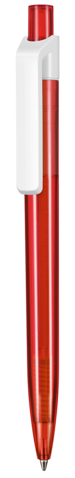 Kugelschreiber INSIDER TRANSPARENT S–feuer-rot TR/FR bedrucken, Art.-Nr. 42300_3609