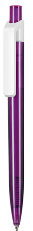 Kugelschreiber INSIDER TRANSPARENT S–pflaume-lila TR/FR bedrucken, Art.-Nr. 42300_3903