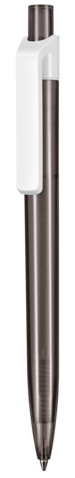 Kugelschreiber INSIDER TRANSPARENT S–smoke grey bedrucken, Art.-Nr. 42300_4507