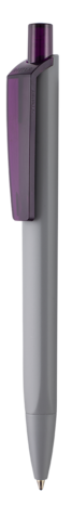Kugelschreiber TRI-STAR SOFT STP–stein-grau/pflaume-lila TR/FR bedrucken, Art.-Nr. 43531_1400_3903