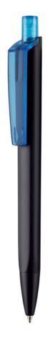 Kugelschreiber TRI-STAR SOFT STP–schwarz/caribic-blau TR/FR bedrucken, Art.-Nr. 43531_1500_4110