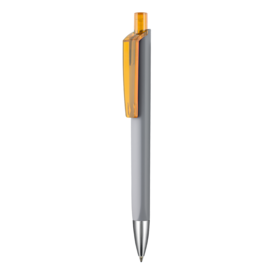 Kugelschreiber TRI-STAR SOFT ST–stein-grau/mango-gelb TR/FR bedrucken, Art.-Nr. 43533_1400_3505