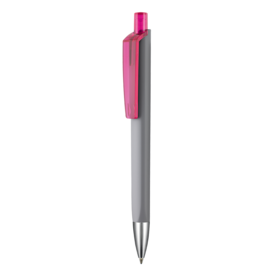 Kugelschreiber TRI-STAR SOFT ST–stein-grau/magenta-pink TR/FR bedrucken, Art.-Nr. 43533_1400_3806 Kugelschreiber TRI-STAR SOFT ST–stein-grau/magenta-pink TR/FR bedrucken, Art.-Nr. 43533_1400_3806