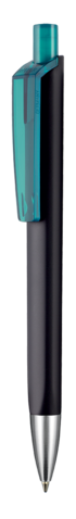 Kugelschreiber TRI-STAR SOFT ST–schwarz/smaragd-grün TR/FR bedrucken, Art.-Nr. 43533_1500_4044