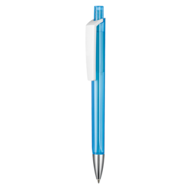 Kugelschreiber TRI-STAR TRANSPARENT S–caribic-blau TR/FR bedrucken, Art.-Nr. 53530_4110 Kugelschreiber TRI-STAR TRANSPARENT S–caribic-blau TR/FR bedrucken, Art.-Nr. 53530_4110