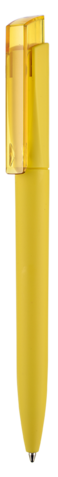 Kugelschreiber FRESH SOFT ST–zitronen-gelb/ananas-gelb TR/FR bedrucken, Art.-Nr. 55801_0200_3210