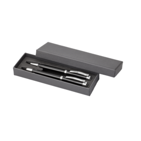 Schreib-Set FORTUNA SCHWARZ, incl. 2-er Pen-Box–schwarz bedrucken, Art.-Nr. 61000_5111_06 Schreib-Set FORTUNA SCHWARZ, incl. 2-er Pen-Box–schwarz bedrucken, Art.-Nr. 61000_5111_06