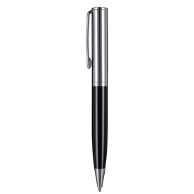 Kugelschreiber RION SCHWARZ, incl. 1-er Pen-Box–schwarz bedrucken, Art.-Nr. 61110_5111