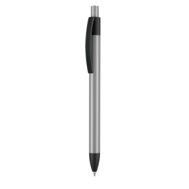 Kugelschreiber CAPRI GRAU–grau bedrucken, Art.-Nr. 69812_5110