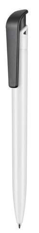 Kugelschreiber PLANT–weiß bio (PLA)/schwarz bio (PLA) bedrucken, Art.-Nr. 90080_0117_1517