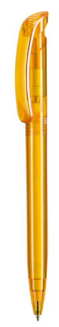 Kugelschreiber BIO-CLEAR–(3505) mango-gelb TR/FR bio bedrucken, Art.-Nr. 92020_3550