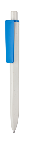 Kugelschreiber RIDGE GRAU RECYCLED–grau recycled/blau recycled (1397) bedrucken, Art.-Nr. 99800_1425_4146