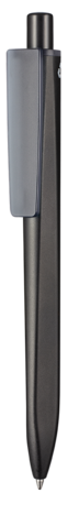 Kugelschreiber RIDGE SCHWARZ RECYCLED–schwarz recycled/topas grau recycled TR/FR (4408) bedrucken, Art.-Nr. 99800_1525_4410 Kugelschreiber RIDGE SCHWARZ RECYCLED–schwarz recycled/topas grau recycled TR/FR (4408) bedrucken, Art.-Nr. 99800_1525_4410