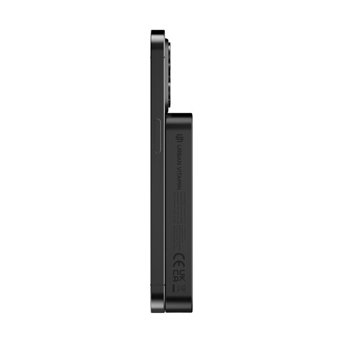 Urban Vitamin Compton 10000mAh Powerbank aus RCS Plastik/Alu schwarz bedrucken, Art.-Nr. P322.841