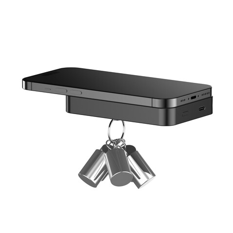 Urban Vitamin Compton 10000mAh Powerbank aus RCS Plastik/Alu schwarz bedrucken, Art.-Nr. P322.841