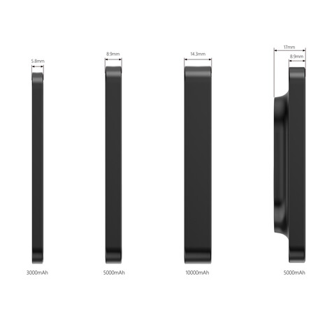Urban Vitamin Compton 10000mAh Powerbank aus RCS Plastik/Alu schwarz bedrucken, Art.-Nr. P322.841