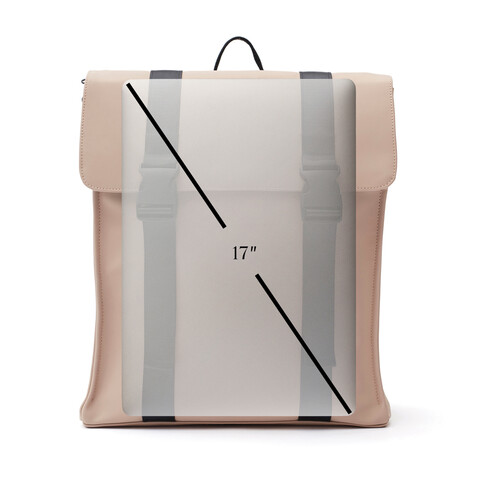 VINGA Baltimore Rucksack greige bedrucken, Art.-Nr. 500120