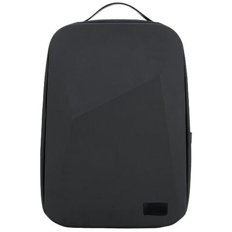 SCX.design L12 Shield Rucksack mit eingebauter 10.000 mAh Powerbank und 3-in-1 Ladekabel, schwarz bedrucken, Art.-Nr. 1PX16390