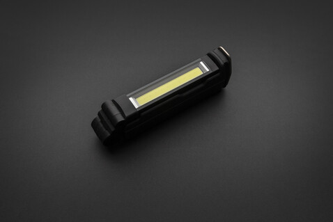 Gear X wiederaufladbare USB Arbeitsleuchte aus RCS rec. ABS schwarz bedrucken, Art.-Nr. P513.142