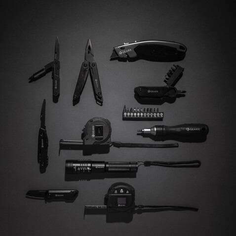Gear X Fahrrad-Tool schwarz bedrucken, Art.-Nr. P221.241