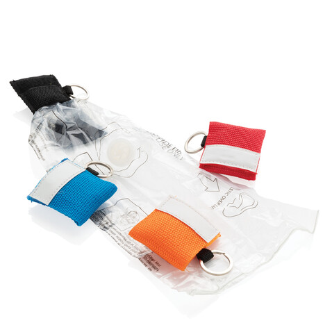 CPR Maske für den Schlüsselbund schwarz bedrucken, Art.-Nr. P265.241