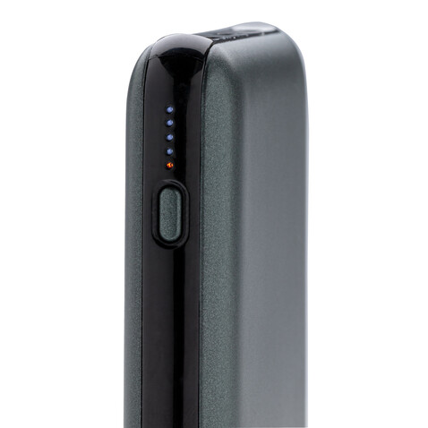 10.000 mAh FastCharging 10W Wireless Powerbank mit PD grau bedrucken, Art.-Nr. P322.142