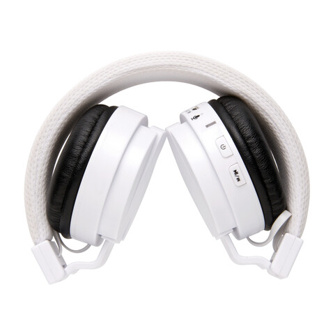 Faltbarer Wireless Kopfhörer weiß bedrucken, Art.-Nr. P326.703
