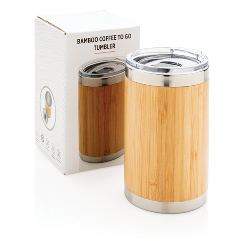 Bambus Coffee-To-Go Becher braun bedrucken, Art.-Nr. P432.339