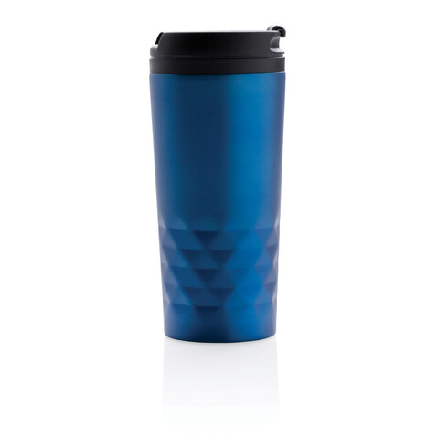 Geometrischer Becher blau bedrucken, Art.-Nr. P432.365